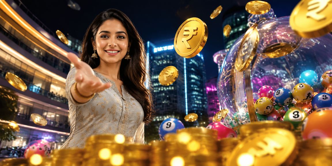 Indian lottery tickets and colorful Kurti fabric