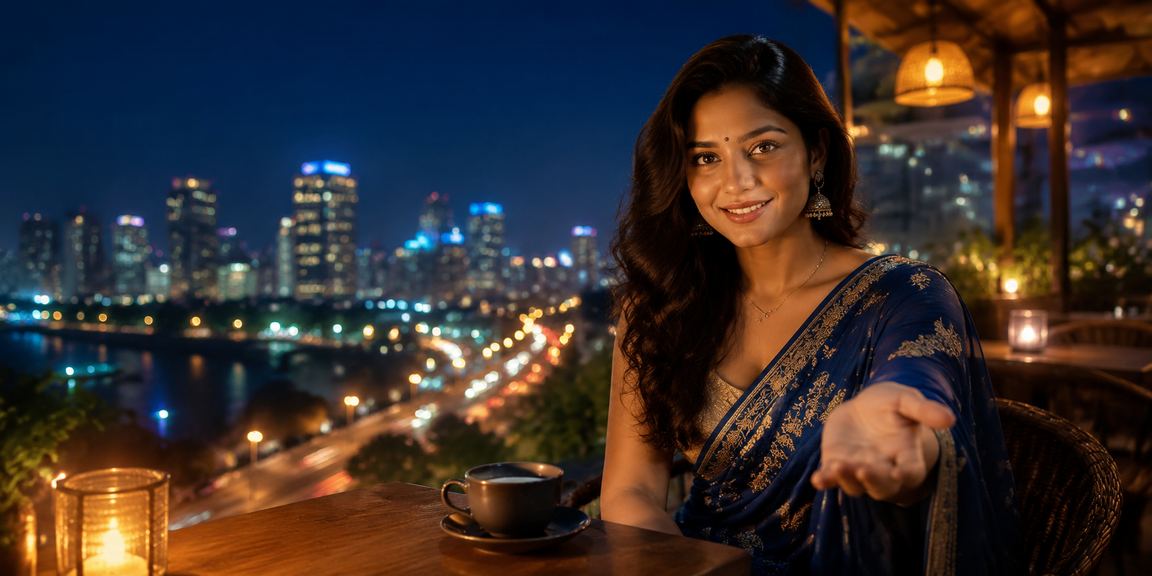 Pune city nightlife with betting and casino blue gold lights